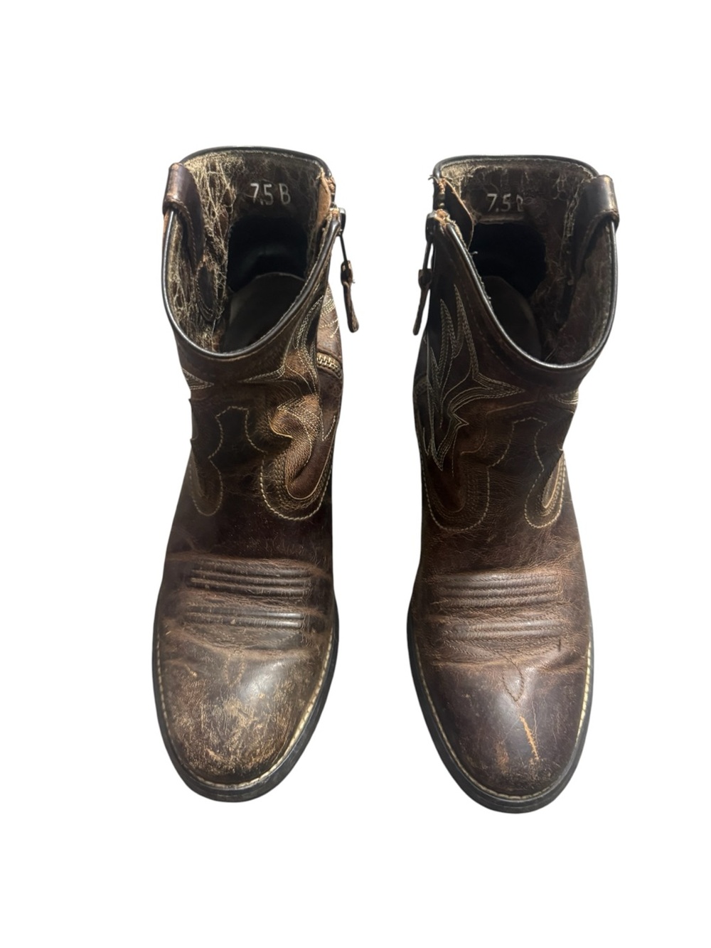 Ariat Billie Distressed Western Cowboy Boots 7.5 - Picture 2 of 6